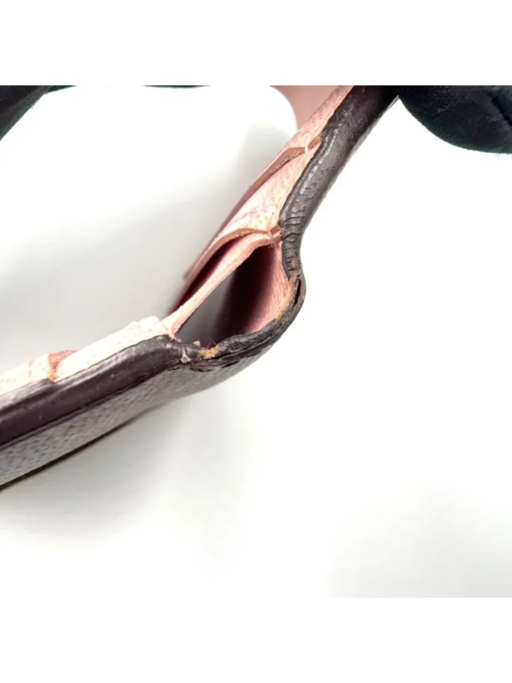 Louis Vuitton Portefeuille Zoe Monogram Rose Ballerine Leather Canvas Pink